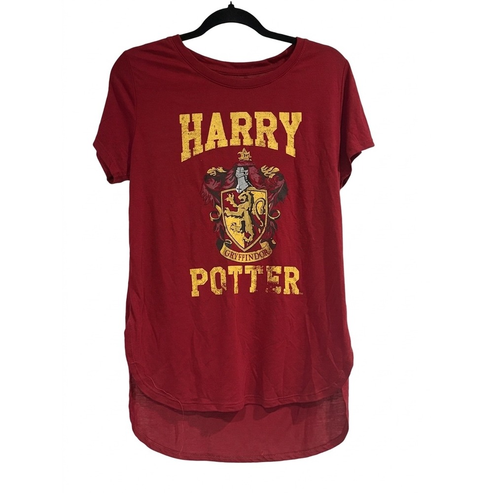 Harry‎ Potter Gryffindor Graphic T-Shirt Red High Low Hem Juniors Large L